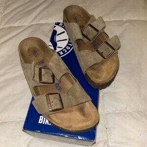 Birkenstock Tan Suede Sandals